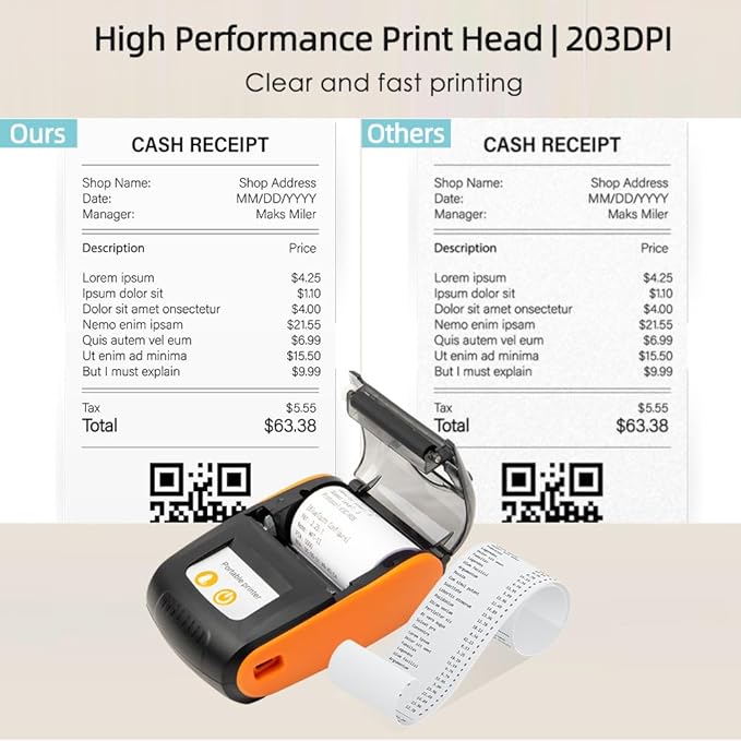Portable thermal printer