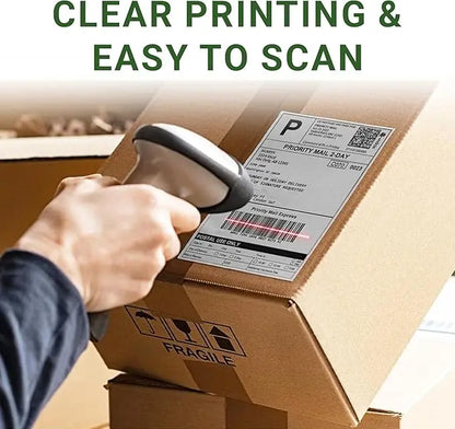 100x150mm Direct Thermal Shipping Label Roll – 4x6 Inches | 500 Labels Per Roll LOGICMPOS