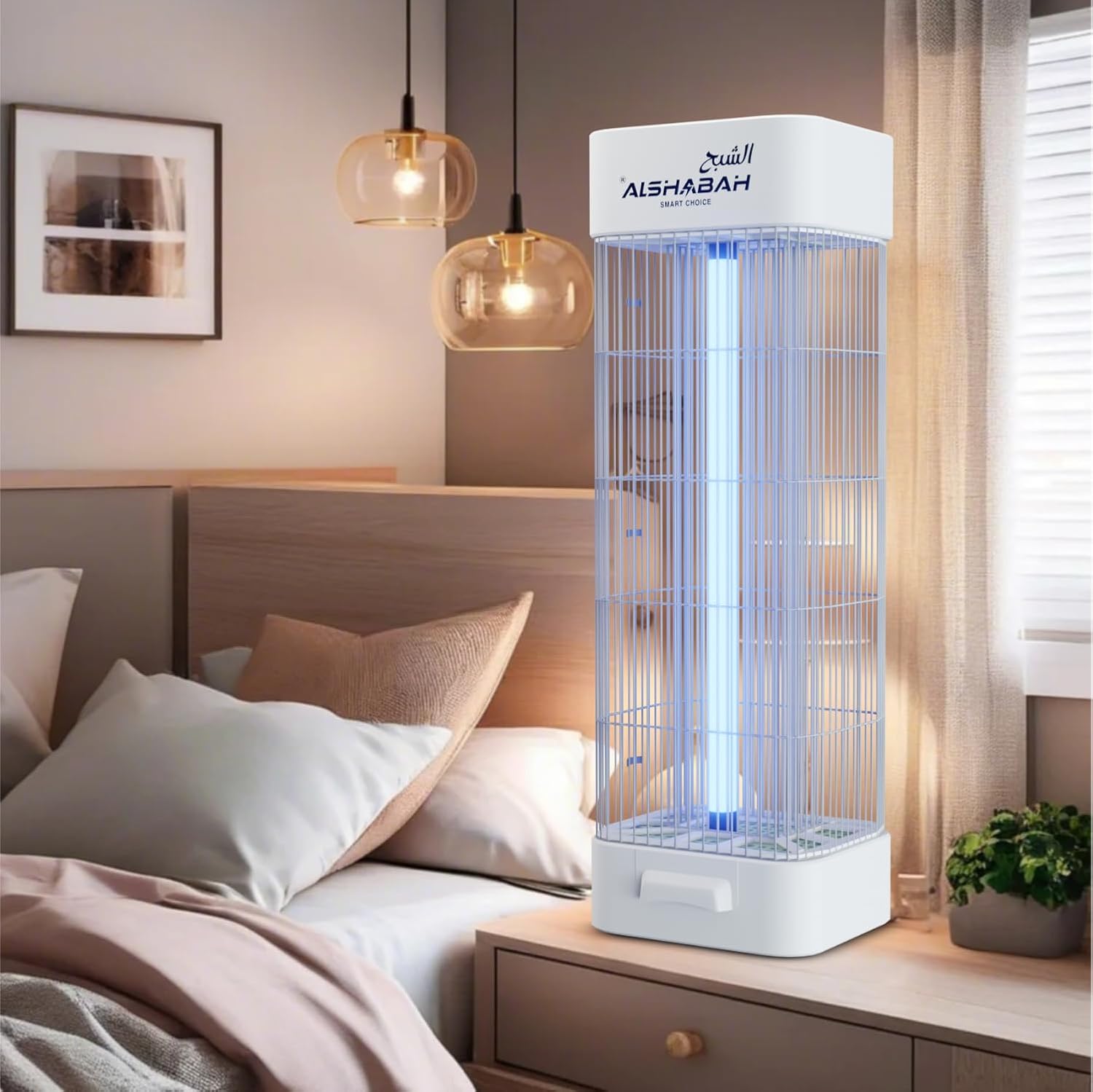 ALSHABAH Mosquito Killer 3800V 15W UV White | LOGICMPOS LOGICMPOS