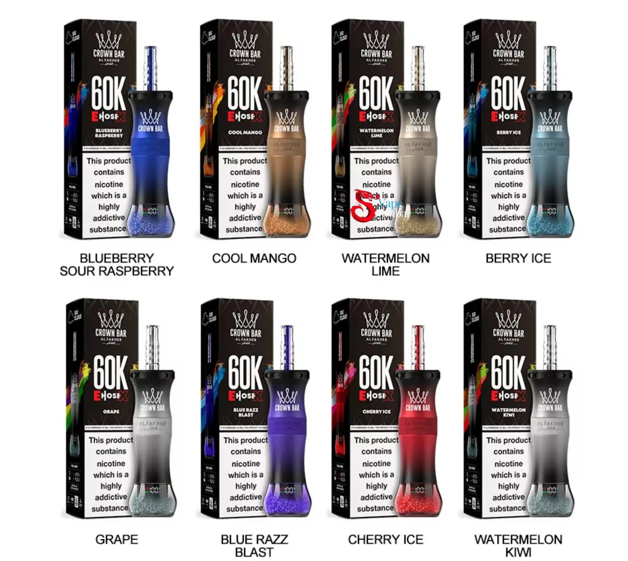 Al Fakher E-Hose X 60000 Puffs Hookah Disposable Vape Dubai UAE